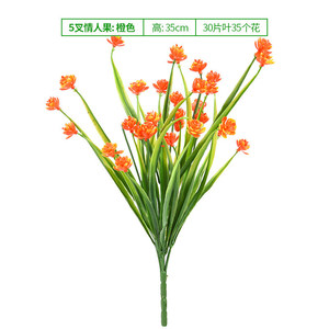 ช่อดอกไม้ประดิษฐ์สีขาว Greenway ขนาด 30 ซม.-100 ซม. ดอกไม้พลาสติกและผ้าไหมสำหรับตกแต่งผนังบ้าน - Product Image 5