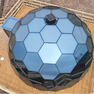 Tente dôme en verre de 5M 6M 7M 8M pour hôtel de villégiature glamping avec verre miroir en forêt - Product Image 1