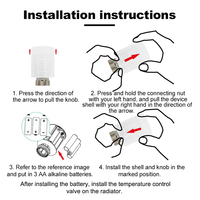 Vanne thermostatique intelligente Tuya Zigbee 3.0 TRV, thermostat de radiateur automatique, contrôleur de température, batterie, utilisation domestique, hôtelière, compatible Alexa et Google