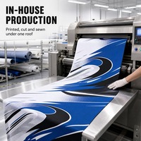 T-shirt de sport personnalisé à séchage rapide, respirant, avec impression par sublimation à dégradé fluide, pour compétition d'équipe (OEM/ODM)