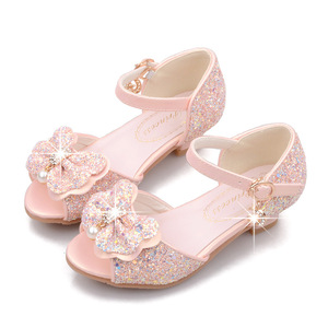 <span class=keywords><strong>Sandali</strong></span> da bambina <span class=keywords><strong>con</strong></span> <span class=keywords><strong>tacco</strong></span> alto, paillettes bianche, cristalli e strass, per spettacoli, feste e matrimoni. - Product Image 2