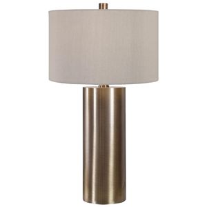 <b>Light</b> Blue 3D Grid Textured Ceramic Column Modern Table Lamp | Sculptural Artisan Lighting for Hotel Feature <b>Space</b> & Lounge - Product Image 6