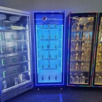 Peralatan dapur furnitur bar kulkas Kombo, peralatan dapur komersial pintu kaca, kulkas, peralatan dapur komersial