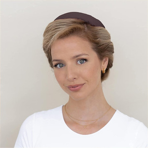 Coleteros de seda para mujer con volantes, diademas ligeras de color liso, accesorios casuales para el cabello para dormir y uso diario - Product Image 4