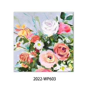 Impresión de Pintura <span class=keywords><strong>al</strong></span> Óleo Personalizada en Lienzo con Diseño Floral Vibrante para Decoración del Hogar - Product Image 4