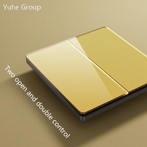 Interrupteur tactile en verre coloré, prise murale grand format, design ultra-fin, type 86, interrupteur intelligent 10A IP20 - Product Image 3