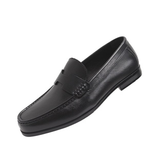 Zapatos de frijol informales de negocios para <span class=keywords><strong>hombre</strong></span> de marca de moda de estación europea, <span class=keywords><strong>mocasines</strong></span> de cuero ligeros y cómodos sin cordones, sólidos para - Product Image 3