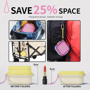 Tazón Plegable Portátil para Mascotas con Tapa, Tazón de Agua Plegable para Gatos y Recipiente de Alimentación para <span class=keywords><strong>Perros</strong></span> para Caminatas y Campamentos al Aire Libre - Product Image 3