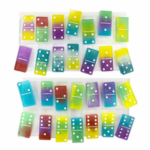 2 Pack DIY Domino Game Resin Molds Square <b>Silicone</b> Mold for Epoxy Resin Casting for Arts and Crafts - Product Image 1