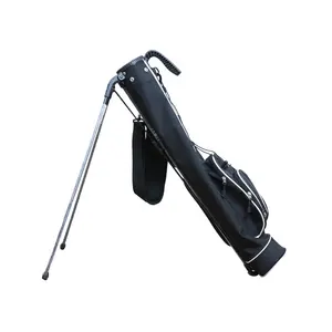 定制轻质高尔夫手提包黑色高尔夫铅笔袋便携式太阳日高尔夫球架袋