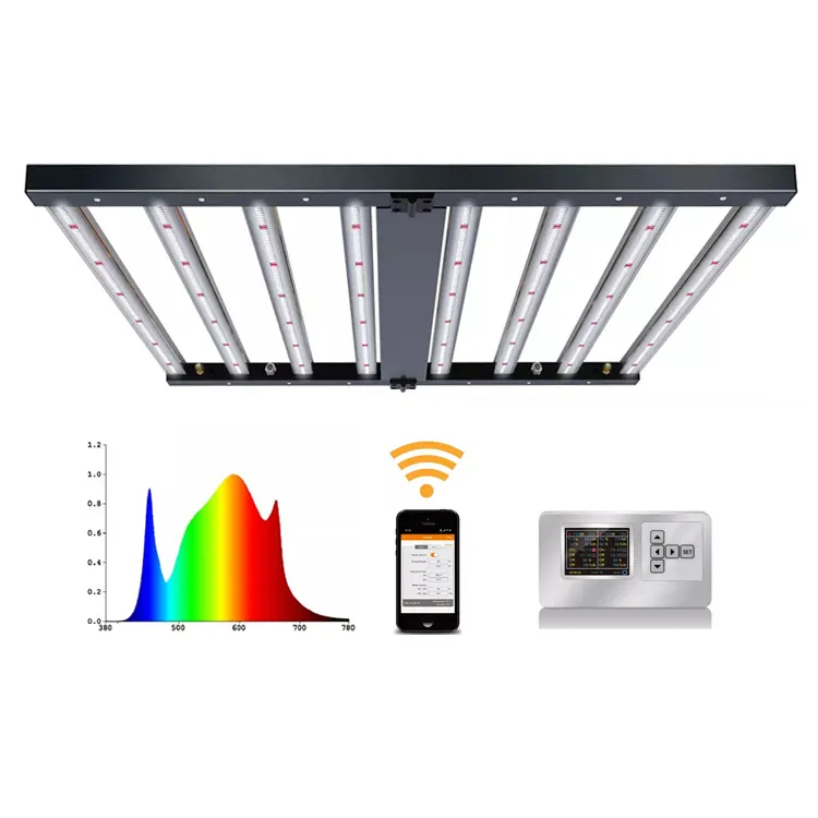 תעשייתי 720 וואט LED לגדל אור מותאם אישית סמסונג Lm301h Evo מלא ספקטרום Uv Ir ניתן לעמעום 720W צמח לגדל אור