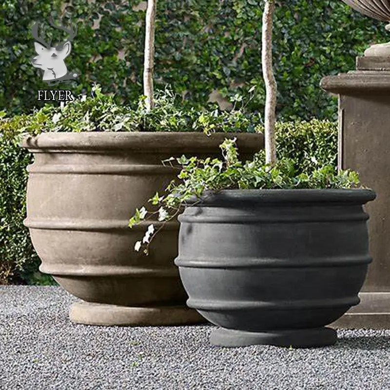 China fábrica fabricante fornecedor de alta qualidade artesanal pedra mármore vasos para decoração do jardim com preço barato