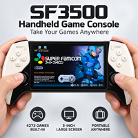 Console de jeu portable SF3500, écran HD de 5 pouces, jeux rétro, double joystick, batterie rechargeable de 3500 mAh, mise en miroir sur TV