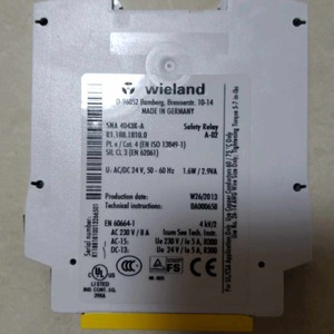 Relé de Seguridad Wieland SNA 4043K A AC DC 24V 50 60Hz Hecho en Alemania - Product Image 1