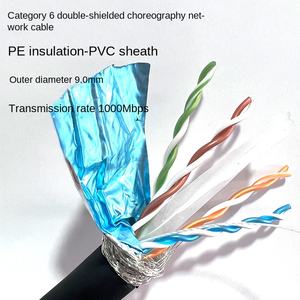 Câble réseau fini <span class=keywords><strong>RJ45</strong></span> Super catégorie 6 Gigabit <span class=keywords><strong>100</strong></span> <span class=keywords><strong>m</strong></span>ètres avec câble de chaîne de traînée souple à double blindage pour Sta Communication - Product Image 4