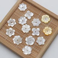Perles de fleurs en coquillages naturels sculptés DIY en gros, différents styles au choix, 12 mm, 1932976