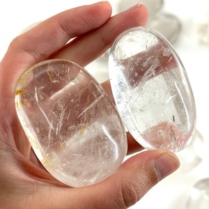 Cuarzo Blanco Natural Transparente para Yoga y Piedras de Palma, Estilo Feng Shui, Terapia de Calor y Especímenes Minerales - Product Image 4