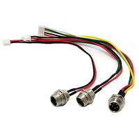 Personnalisé GX12 mâle et femelle aviation prise 2 broches 3 broches 4 broches cercle connecteur prise câble d'extension assemblage