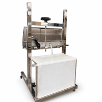 Machine de scellage à bande électrique robuste et continue en acier inoxydable, scelleuse thermique mobile avec refroidisseur d'eau industriel pour sacs