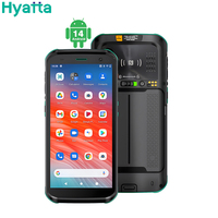 Terminal de collecte de données robuste PDA 4G/5G 6 pouces 128 Go Android 14 5000 mAh avec lecteur de code-barres 2D NFC et skimmer de cartes de crédit