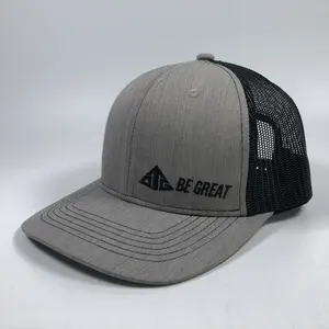 Diskon besar OEM topi bisbol gorras jala katun 6 panel kualitas tinggi topi trucker 112 charcoal gray Richardson kustom
