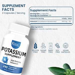 Extractos de Hierbas de Potasio Personalizados que Favorecen la Salud Muscular, Cerebral y Ósea, 240 Cápsulas de Potasio - Product Image 2
