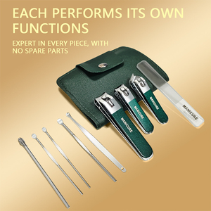 Vente chaude 9PCS <span class=keywords><strong>Professionnel</strong></span> Portable Noir Oreille Cuillère Clipper Outils et Accessoires Manucure Ensemble <span class=keywords><strong>Professionnel</strong></span> <span class=keywords><strong>Complet</strong></span> Nail <span class=keywords><strong>Kit</strong></span> - Product Image 2