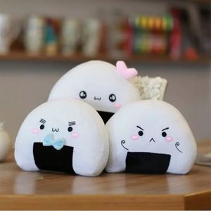 Coussin de voyage chauffe-mains en peluche Kawaii, design dessin animé boule de riz japonaise, simulation de nourriture, jouet en peluche animal - Product Image 5