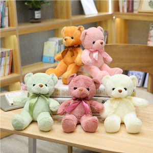 Oso de peluche unisex de tela de algodón de 30cm-55cm con relleno de algodón PP y forro de malla, regalos de cumpleaños para niños - Product Image 2