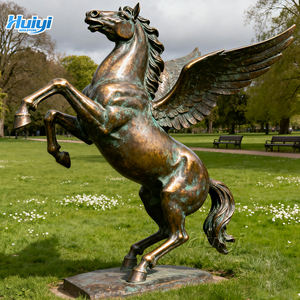 Özel yapılmış açık bahçe dökme bakır hayvan heykelleri, satılık metal dekoratif bronz at heykeller - Product Image 1