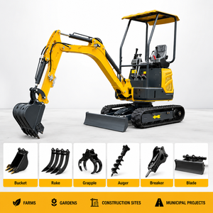 Spedizione Gratuita <span class=keywords><strong>Escavatore</strong></span> Mini Idraulico Cingolato da 3, 2.5, 1, 2 Tonnellate con Motore CE EPA e Cabina per Uso Agricolo <span class=keywords><strong>in</strong></span> <span class=keywords><strong>Vendita</strong></span> - Product Image 5