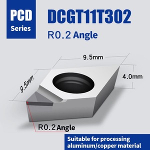 DCGT070202 DCGT11T302 Dao phay kim cương DCGT 070204 11T304 PCD Hợp kim nhôm Dụng cụ phay đầu cuối CNC <span class=keywords><strong>Carbide</strong></span> <span class=keywords><strong>CBN</strong></span> tiện tiện CNC - Product Image 4