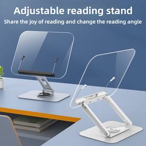 אקריליק תואר 360 סיבוב מעלות מעמד קריאה מסתובב עם לוח לימוד מתכווננת לילדים - Product Image 5