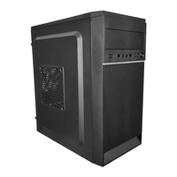 Leadway Factory Sale Mid Tower ATX Desktop Computer Case Steel Mesh Grille with Side Fan OEM Stock Wholesale