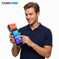 Terminal POS Portátil Directo de Fábrica, Android 13 GMS, Pantalla de 5.5 Pulgadas, Escáner de Código de Barras 2D, Impresora de 58 mm, NFC Tipo C para Comercio Minorista