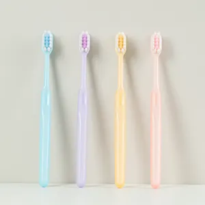 Oem/Odm Ultra Fine Down Net Care 10000 Hair Couple Custom Logo Pack Of 2 Toothbrush Kit