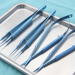 Kit de micro-chirurgie manuel en acier inoxydable Forgeline 14 mm, ciseaux chirurgicaux certifiés CE Classe I, garantie 1 an, durée de conservation 6 mois - Product Image 4