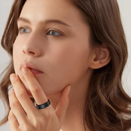 Smart Health Ring Stainless Steel Waterproof Sleep Heart Rate Tracker Fashion Jewelry 7-15 Days Battery Life Infinite Distance