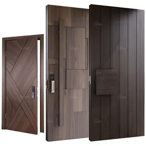 Американский стандарт, 3d дизайн, деревянные входные двери, современные наружные двери, поворотные, современные двери из массива дерева, вход