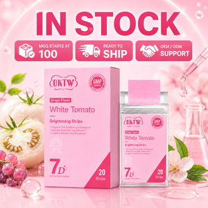 OKTW Ready Stock Contract Manufacturing White <b>Tomato</b> fast dissolving oral strips photo aging <b>support</b> grape OEM - Product Image 1