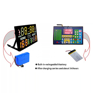 Ganxin batteria integrata <span class=keywords><strong>tabellone</strong></span> <span class=keywords><strong>segnapunti</strong></span> gamepime/<span class=keywords><strong>tabellone</strong></span> <span class=keywords><strong>segnapunti</strong></span> sportivo digitale a led <span class=keywords><strong>segnapunti</strong></span> <span class=keywords><strong>segnapunti</strong></span> elettronico futsal - Product Image 4