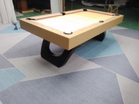 Vente directe d'usine de table de billard pliable à pieds en bois massif en spirale de 8 pieds, adaptée à la maison et aux niveaux de compétition