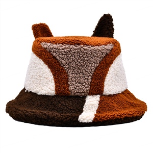 หมวกทรงถังใส่หูขนแกะอบอุ่นน่ารักสำหรับฤดูหนาวปักดีไซน์ใหม่ - Product Image 5