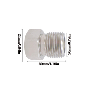 M10/M11 Female to W21.8-14 Male CO2 Adapter Mini Regulator Connector for Homebrew Beer Corny Keg Soda - Product Image 3