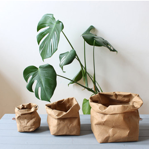 Eco-friendly Round Jute Fabric Hanging <b>Planter</b> Grow Bag - Product Image 5