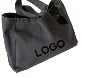 Bolsa de Compras Reutilizable con Logotipo Personalizado, Diseño Sólido, Temporada de Primavera, para Supermercado, de Lona, Algodón y Poliéster, a la Moda - Product Image 1
