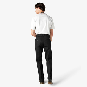 Pantalones de Trabajo Originales para Hombre Rigby, Corte Relajado, 100% Algodón, Rectos, Casuales, con Cierre de <span class=keywords><strong>Cremallera</strong></span>, Cintura Media, Tela Plana de Estambre, Antibolitas - Product Image 6