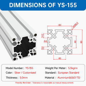 Extrusion en aluminium de <span class=keywords><strong>prix</strong></span> usine 8080 a anodisé les profils en aluminium faits sur commande de la fente 6063 T - Product Image 2