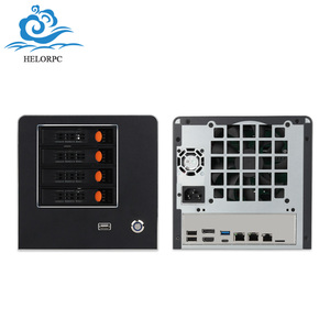 HelorPC มินิ NAS พีซี Intel N100 N150 โปรเซสเซอร์ พอร์ต LAN แบบมีสาย 2 พอร์ต 2.5G และ 1 พอร์ต 10G รองรับแรมสูงสุด 32G DDR5 1 พอร์ต HDMI 1 พอร์ต DP 1 พอร์ต Type C รองรับระบบปฏิบัติการ WIN 11 และ Linux - Product Image 1