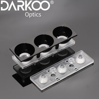 Plateforme optique ultra-large : Angle : 15 °   Lentille LED en PMMA pour module SMD 2835, panneau de bureau et éclairage commercial suspendu